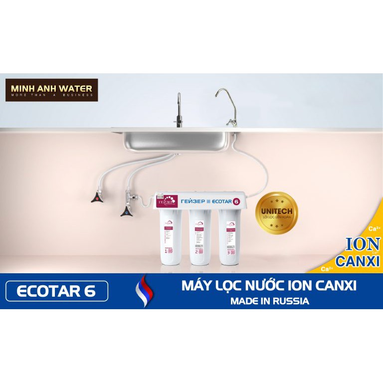 Máy lọc nước nano Ion Canxi Geyser ECOTAR 6