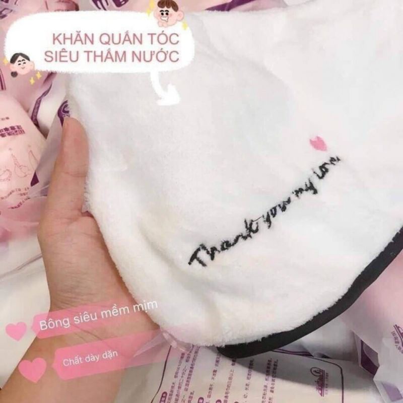 Mũ Quấn Ủ Tóc Nhanh Khô