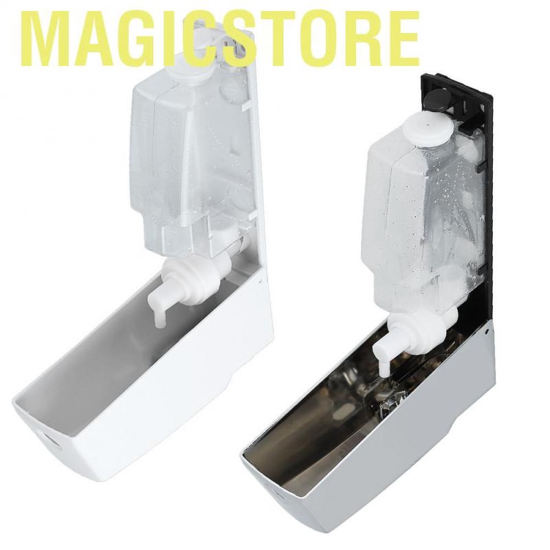 【Ready Stock】Magicstore 600ml Wall Mounted Manual Foam Soap Liquid Dispenser Lotion Box for Bathroom Kitchen (White)