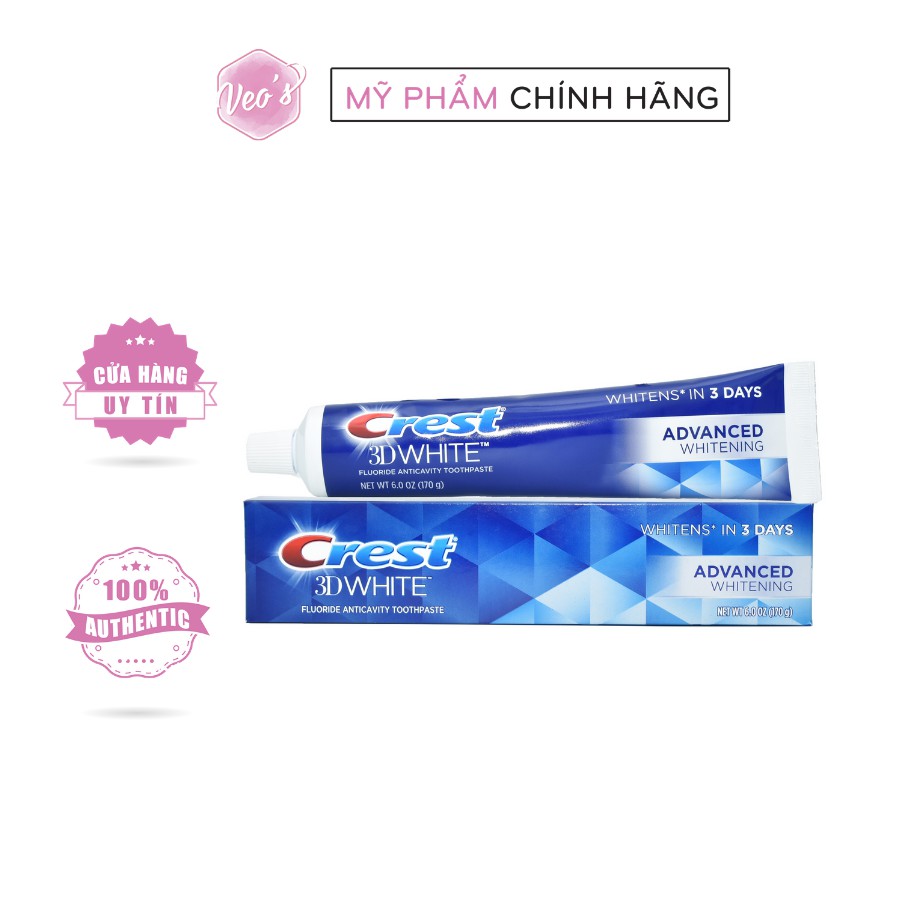 Kem Đánh Răng Crest White Advanced Triple Whitening