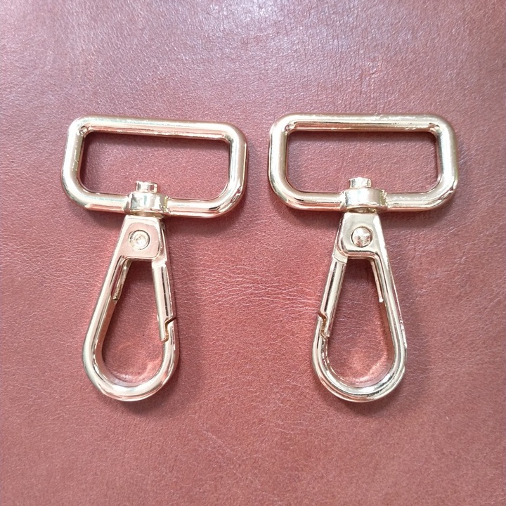 1 cặp Móc cua 25mm vàng, không chữ