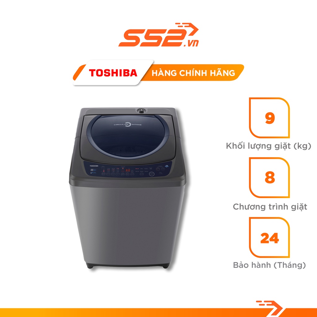 Máy Giặt Cửa Trên Toshiba 9 Kg AW-H1000GV SB - Bảo Hành Chính Hãng