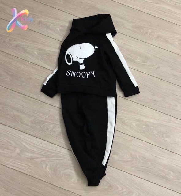 Bộ nỉ da cá Snoopy HM cho bé trai