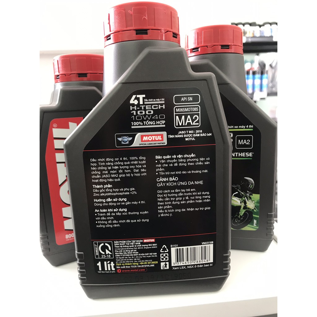 NHỚT MOTUL HTECH 100 4T 10W40