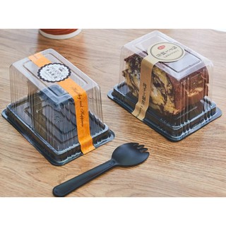 100 cái hộp chữ nhật cao đáy đen A01 dùng để đựng bánh