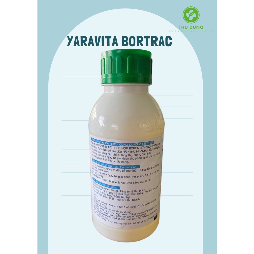 Phân bón lá vi lượng Hợp Trí Bortrac 500ml Đậu Trái - Chống Rụng Hoa và Trái Non