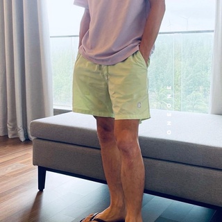 Quần short cotton thêu Logo