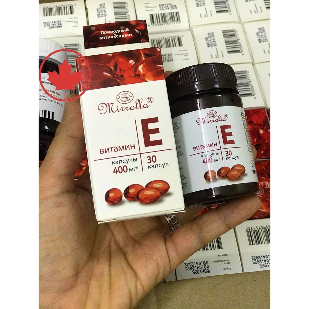 [Chuẩn Auth] Vitamin E 400 (Tổng hợp các vitamin E đỏ 400mg chính hãng Nga)