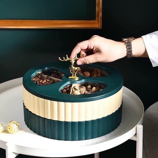 Khay kẹo mứt tuần lộc sang đẹp