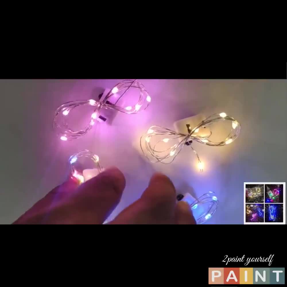 Dây đèn LED trang trí phòng ngủ, Đèn LED dây fairylight trang trí treo tường dài 1m-2m decor 2PAINT | BigBuy360 - bigbuy360.vn