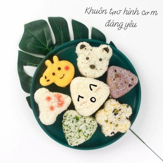 Khuôn ép cơm bento cho bé [nhiều hình]