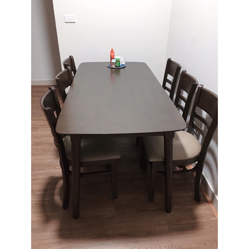 Bộ bàn ăn gỗ tự nhiên vnxk