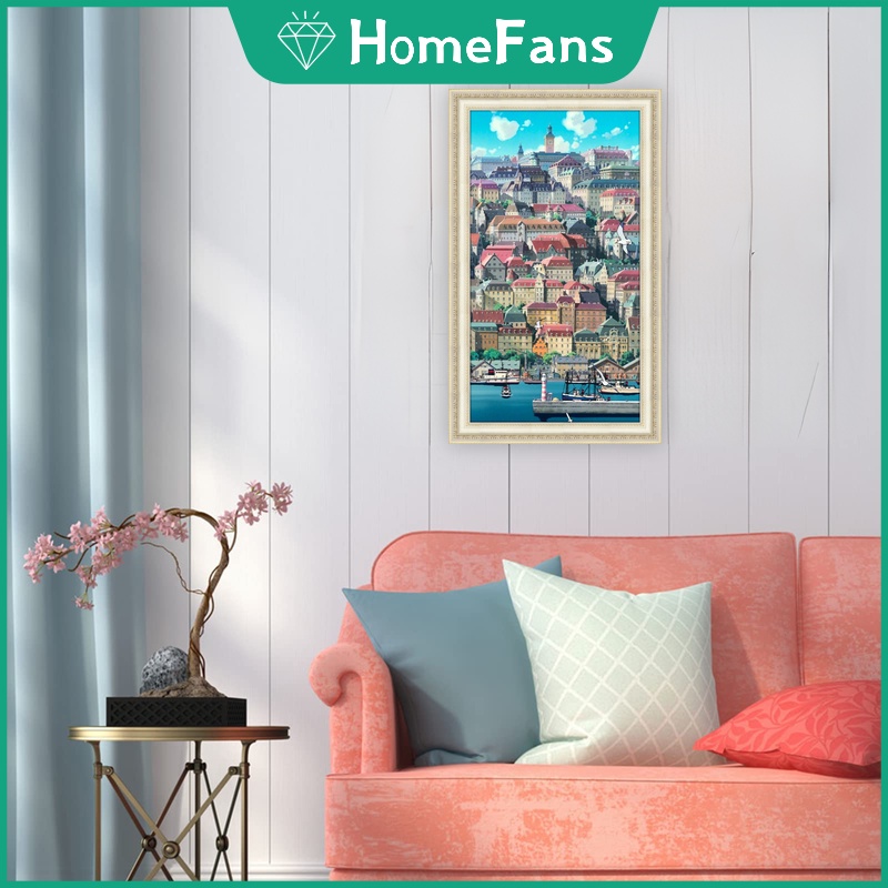 Bộ Tranh Đính Đá 5D Tự Làm Hình Nhân Vật Anime Totoro 40x50cm