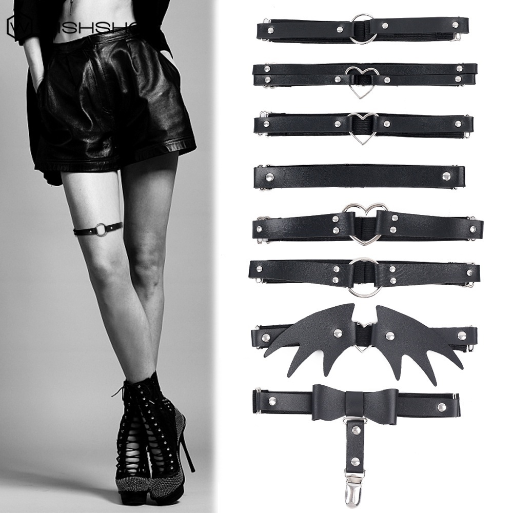 1 Đai Nịt Đùi Có Thể Điều Chỉnh Phong Cách Gothic Punk Quyến Rũ