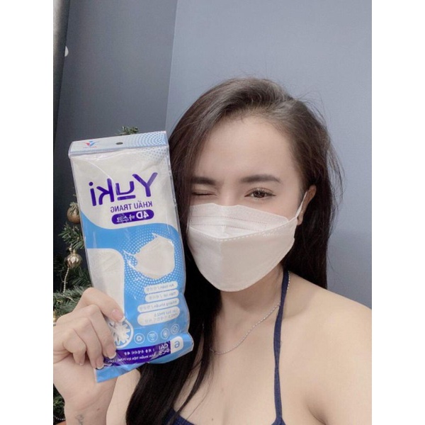 KHẨU TRANG 4D YOKI (Túi 6 cái)