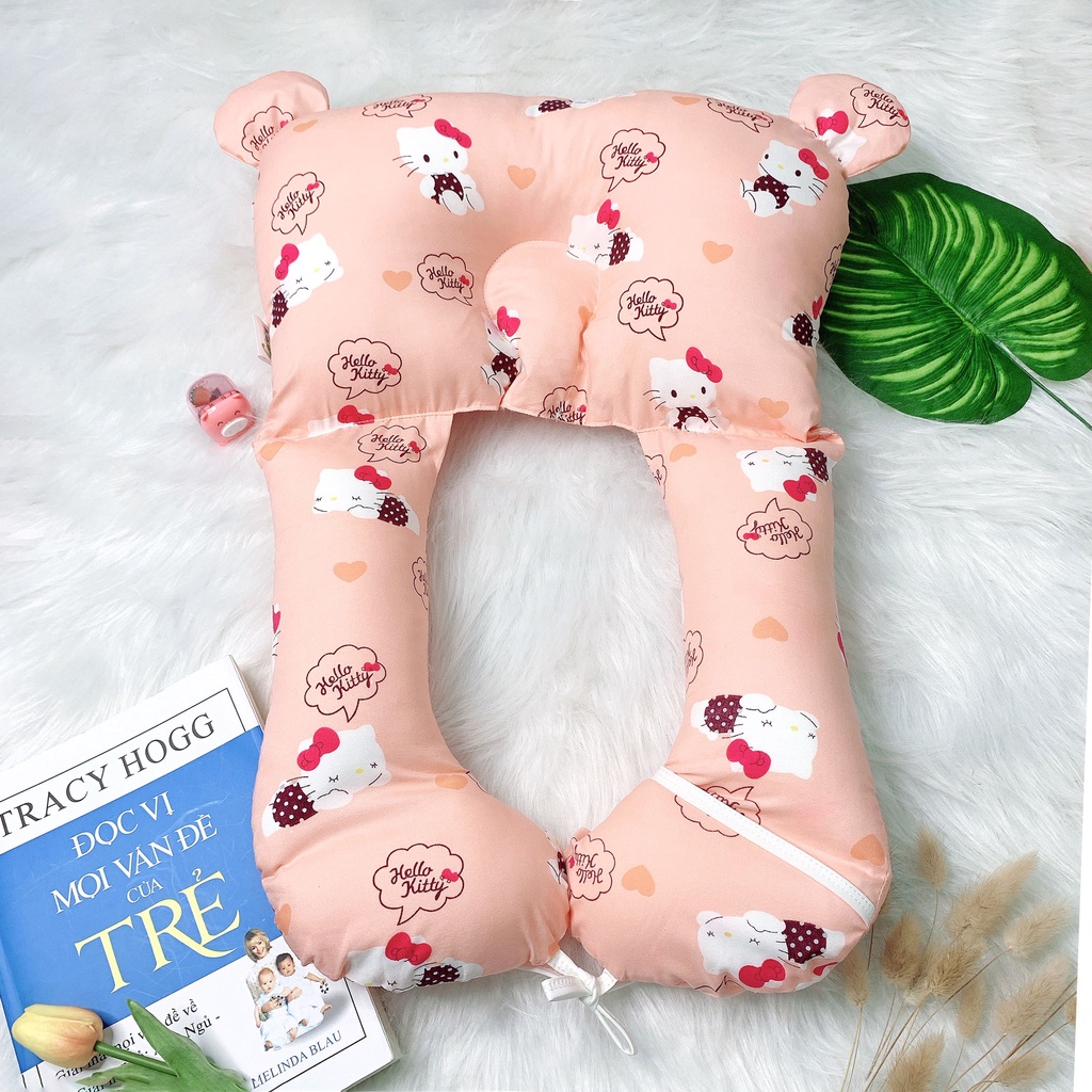 Gối Chữ U Cho Bé Sơ Sinh Và Trẻ em 2 Lớp Cao Cấp Đa Năng