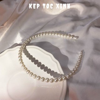 Bờm tóc đính hạt, Cài tóc hạt ngọc xinh xắn cho nữ