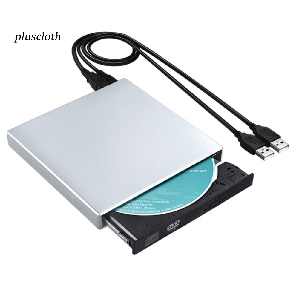 Ổ đĩa DVD/CD gắn ngoài giắc cắm USB dành cho laptop/máy tính tiện dụng