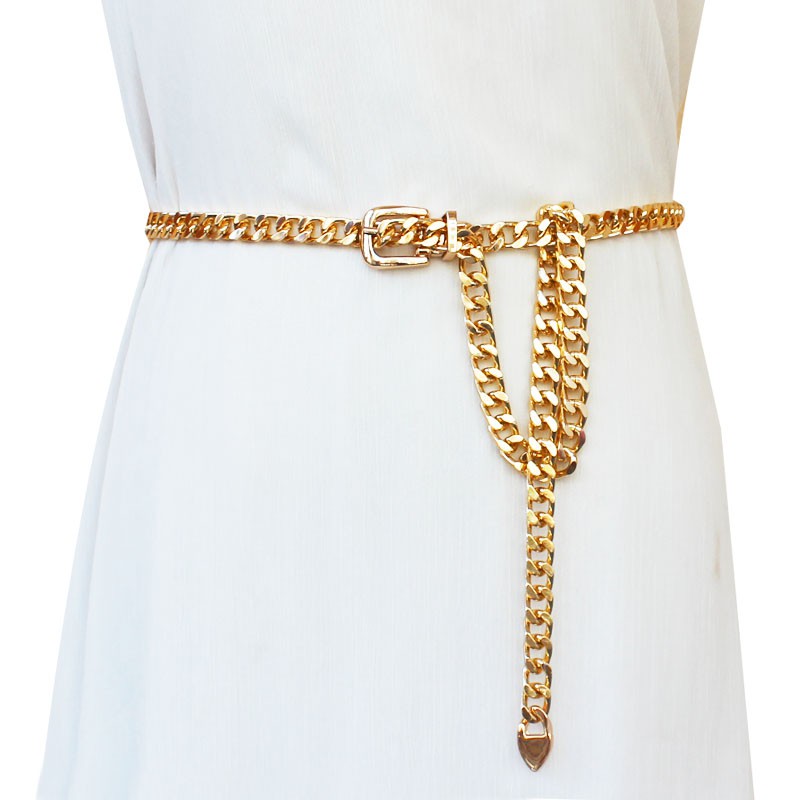 Metal chain belt fashion waist chain simple
