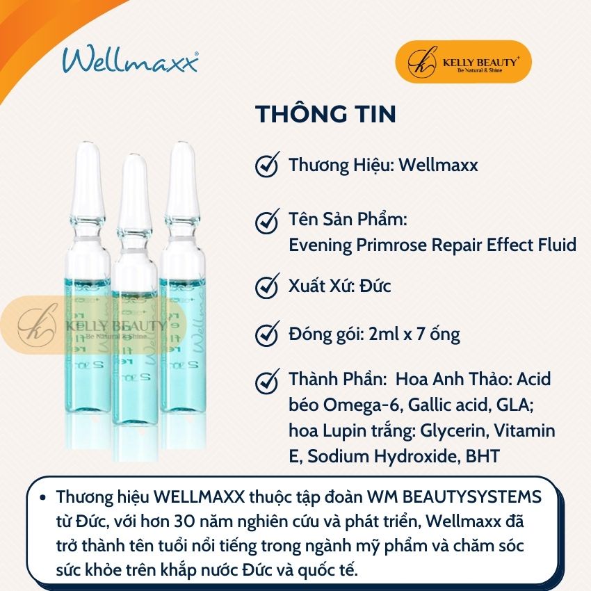 Huyết Thanh Hoa Anh Thảo WELLMAXX - Giảm Sưng Viêm, Ngừa Mụn; Kiềm Dầu, Mờ Thâm Mụn, Sáng Da | Kelly Beauty