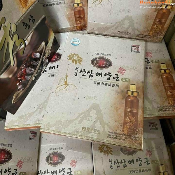 Nước Tinh Chất Sâm Núi Vảy Vàng Cheon Jong-Tissue-Cultured Korean Mountain Ginseng 20ml x 30 Lọ Hàn Quốc