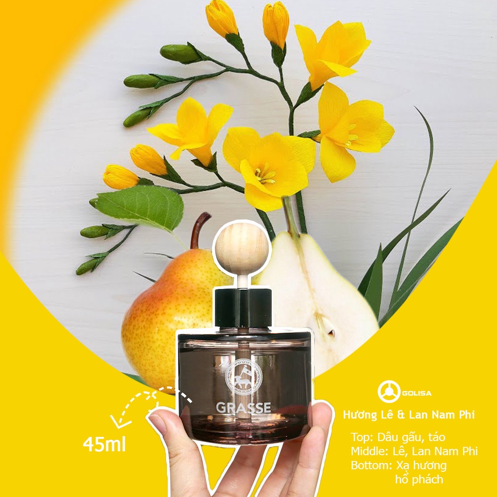 Nước hoa ô tô Hàn Quốc Grasse 45ml hương lê lan best seller