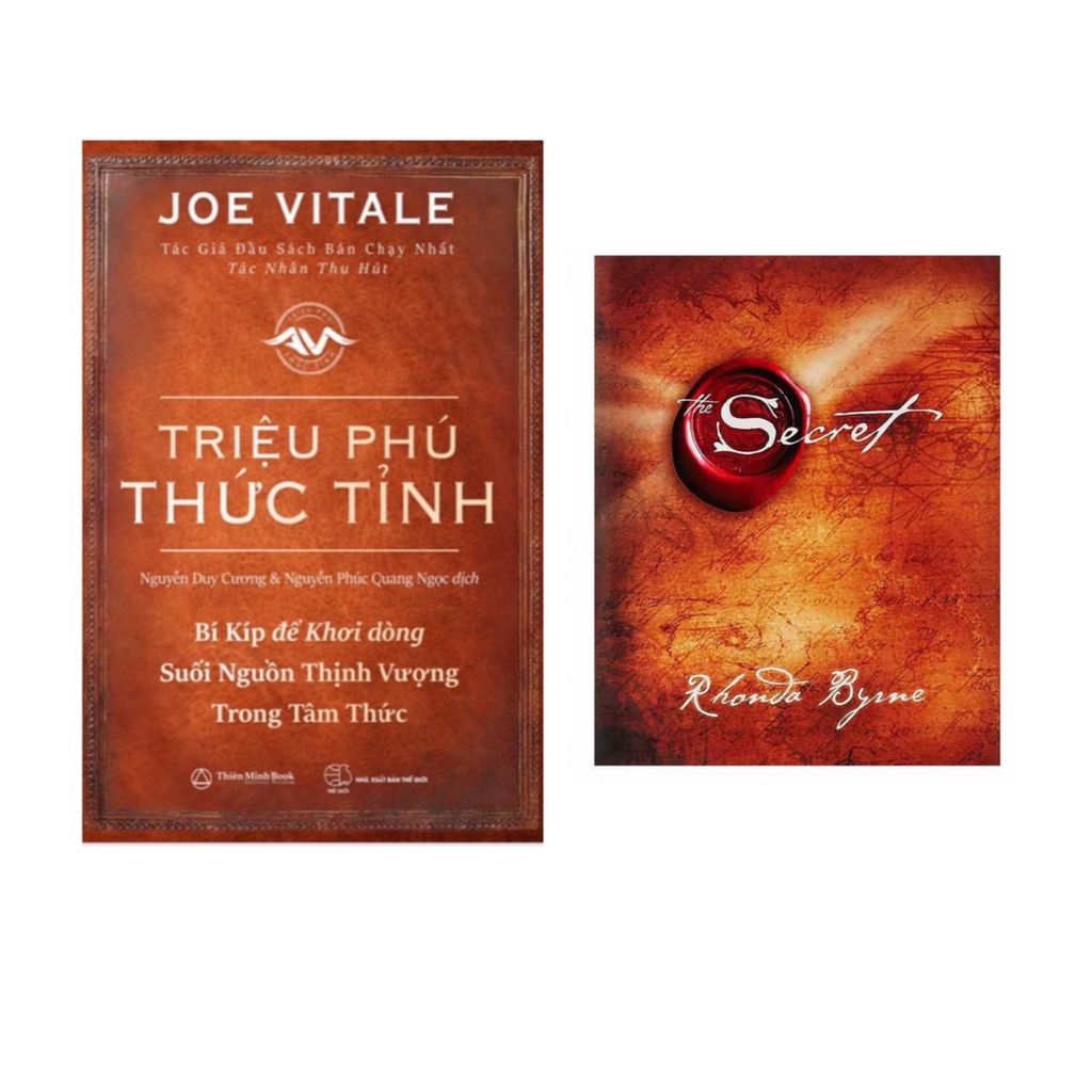 Sách - Combo Bí mật The secret + Triệu phú thức tỉnh ( bìa cứng ) - Tặng kèm bookmark