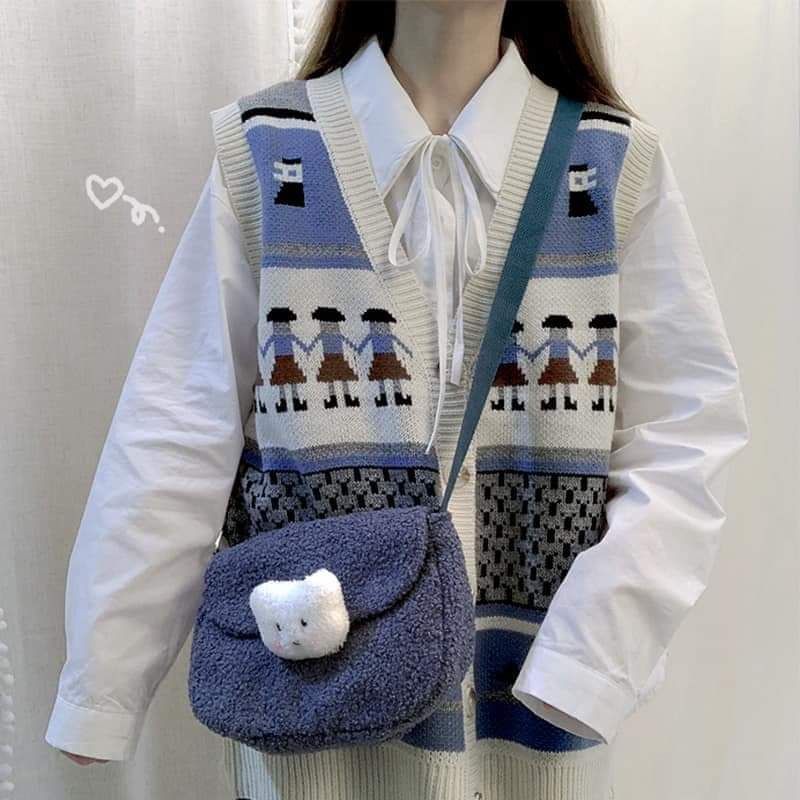 Áo gile len(Hồng Ngọc)