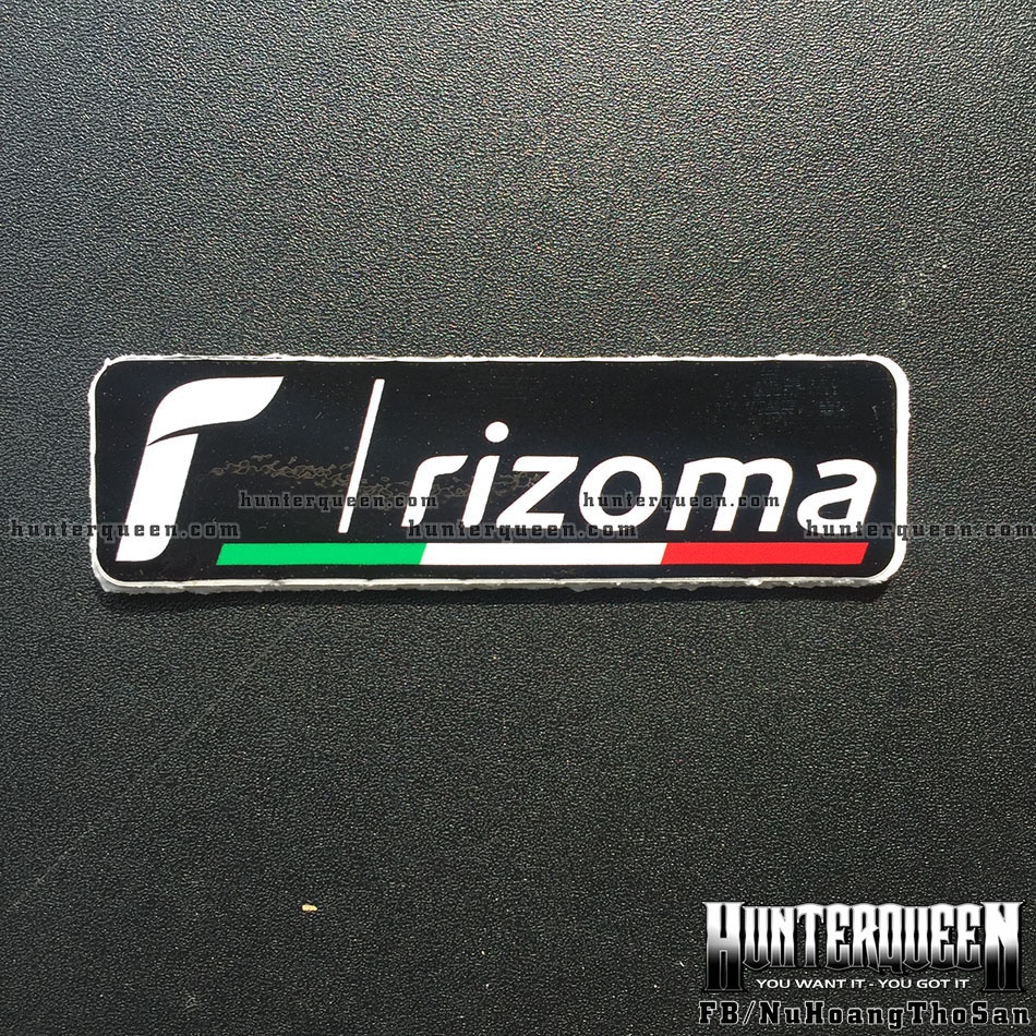 Logo Rizoma cờ Ý . Decal sticker hình dán xe máy chống nước, không bay màu