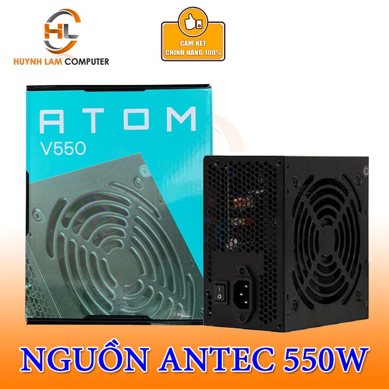 Nguồn vi tính Antec 550W Atom V550 Chính hãng Viễn Sơn phân phối