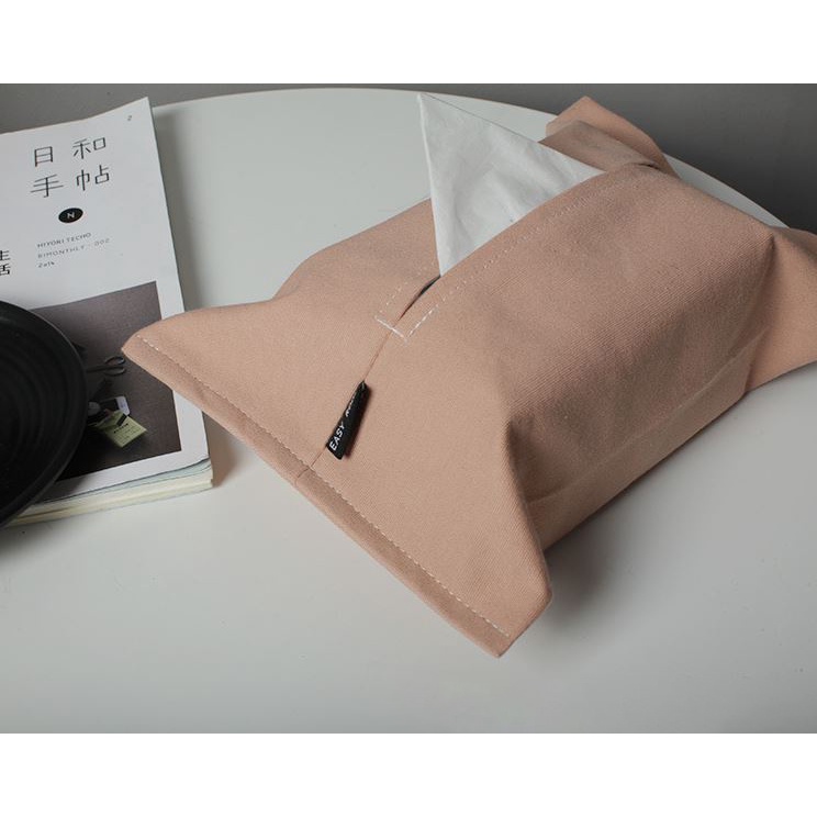 Túi Đựng Khăn Giấy Bằng Vải Phong Cách Nhật Bản DECOR Phòng Khách Bàn Làm Việc Chất Lượng Cao