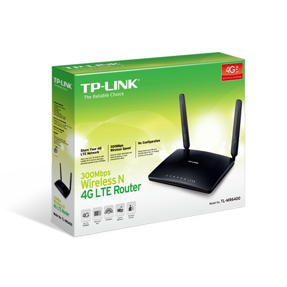 Bộ phát wifi TP-Link TL-MR6400 300Mbps, Khe sim 3G/4G cho ô tô khách