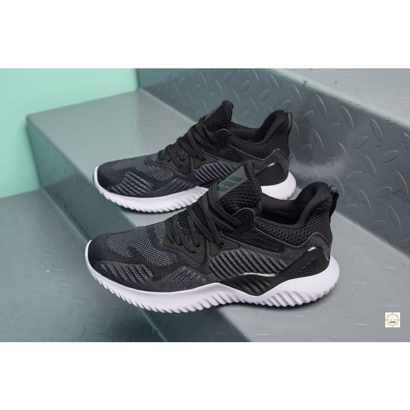 Giày Thể Thao Sneaker Nam Nữ Alphabounce Beyond 2018 Black White đen đế Trắng Cực Êm Thoáng Khí  Clever Man Store