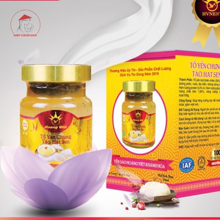 Tổ yến chưng sẵn táo hạt sen | yến sào hoàng việt khánh hòa | 30% yến tươi thiên nhiên hộp 70ml