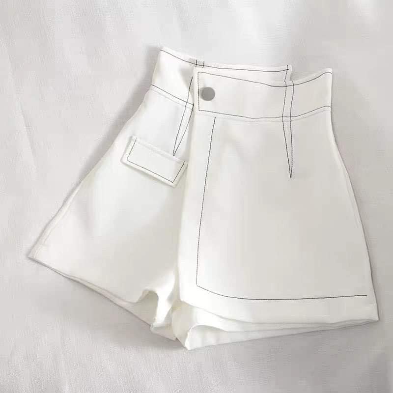 CHÂN VÁY LƯNG CAO VIỀN CHỈ NỔI TÔN DÁNG EO ẢNH THẬT VV1