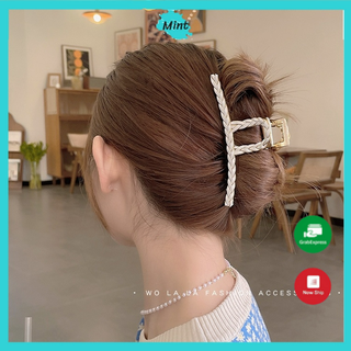 Kẹp Tóc Cỡ Lớn ❤️FREESHIP❤️ Kẹp Càng Cua Đan Mây Hàn Quốc Chất Liệu Cao Cấp Chắc Chắn