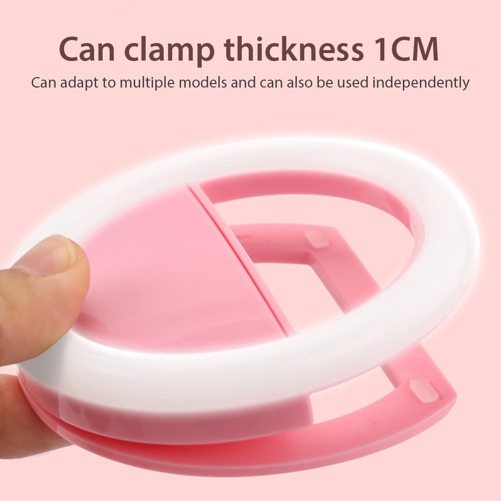 Đèn Led Dạng Vòng Hỗ Trợ Chụp Ảnh Cho Điện Thoại