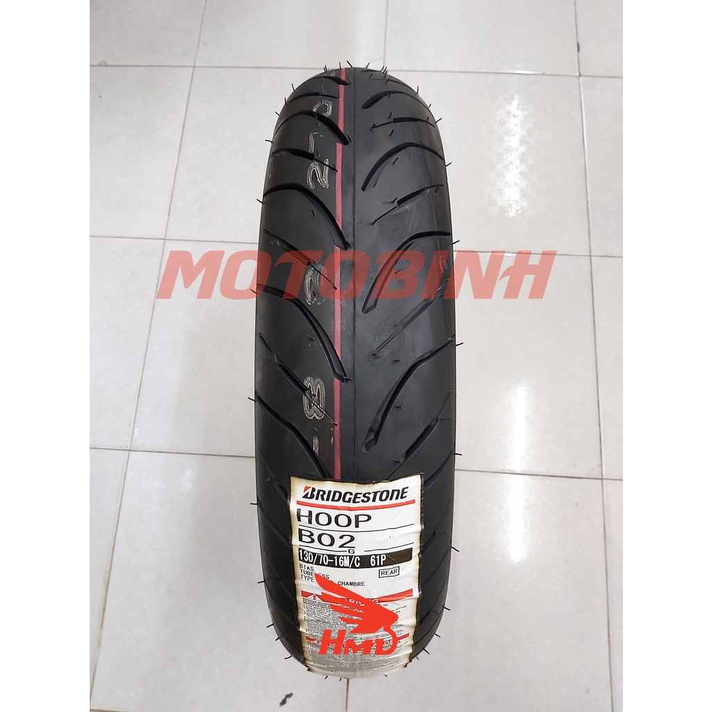 Lốp/vỏ xe 130/70-16 B02 TL Bridgestone dành cho xe SH 300I, SH 350I