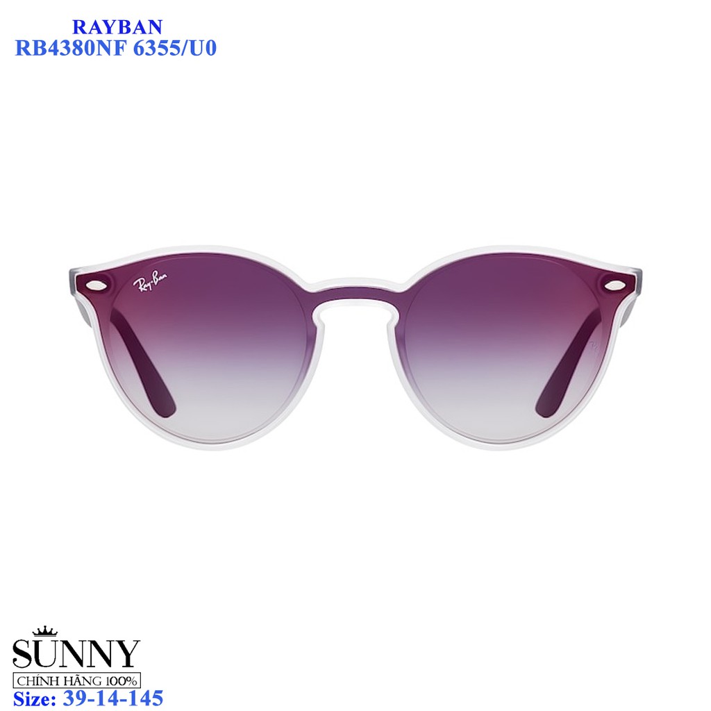 RB4380NF - kính mát nữ Rayban chính hãng, tròng tráng gương, sp dc bảo hành toàn quốc, thiết kế dễ đeo bảo vệ mắt
