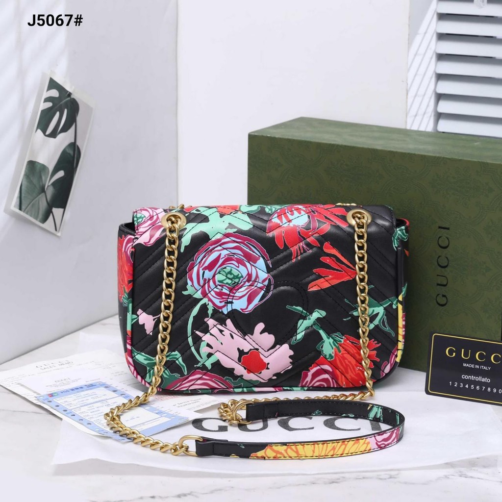 Túi Xách Gucci Svj5067N In Họa Tiết Hoa Sang Trọng