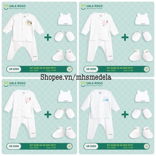 UR2209 Set quần áo sơ sinh Petit (Đủ quần áo, mũ và bao chân tay)