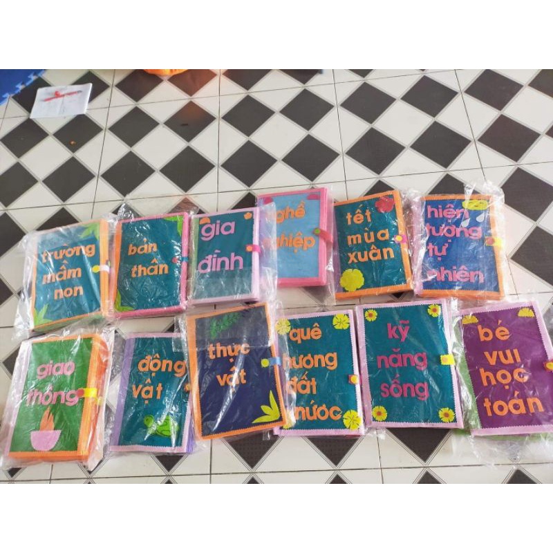 Sách vải mầm non các chủ đề