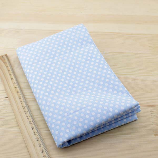 Vải cotton Màu Xanh Dương Dùng May Vá Quần Áo