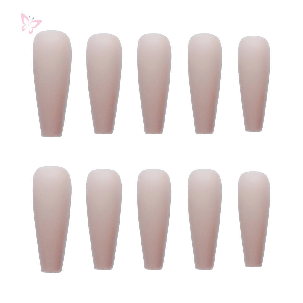 Set 24 Móng Tay Giả Nina CS-15 Màu Hồng Xám Thời Trang Cá Tính