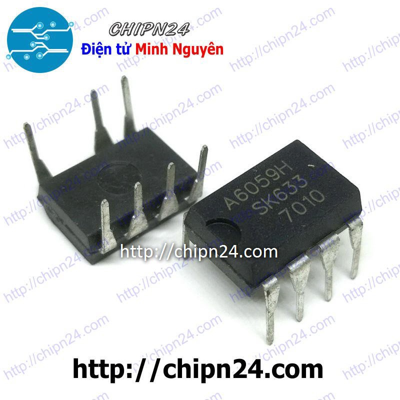 [1 CON] IC A6059 DIP-7 (STR-A6059H A6059H 6059 PWM) (IC nguồn PWM chuyển đổi AC-DC)