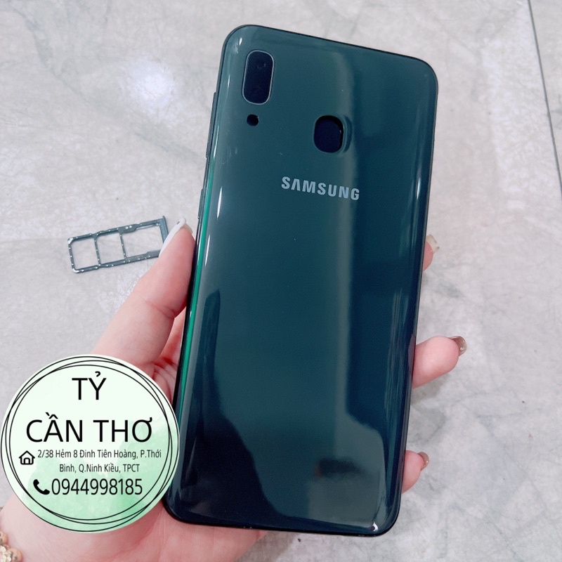 Bộ vỏ sườn / Có bán nắp lưng rời điện thoại Samsung Galaxy A20 zin