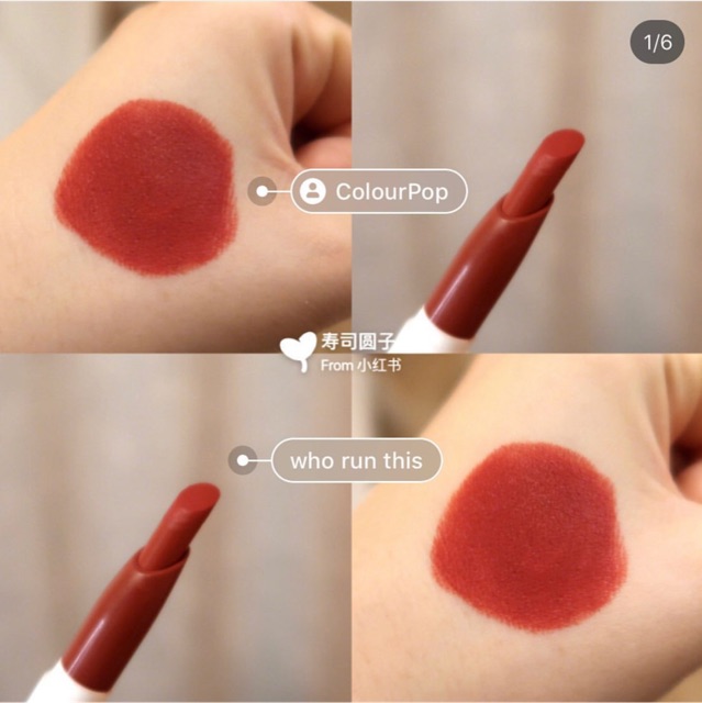 [BILL HÃNG] Son thỏi lì Colourpop Lippie Stix