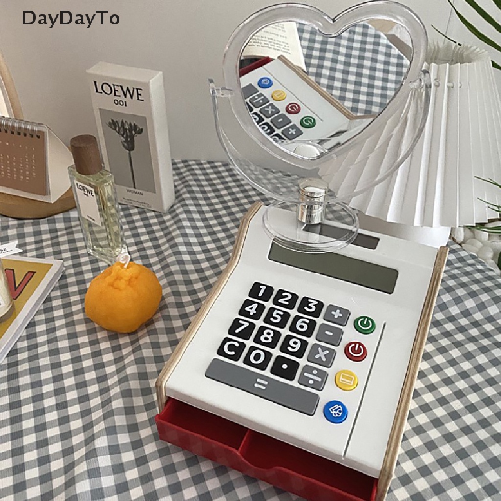 [Hàng mới về] Gương trang điểm hình trái tim bằng acrylic trong suốt hai mặt