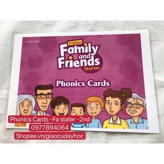 Flashcard Phonics Family and friends Starter -2nd ép plastic
