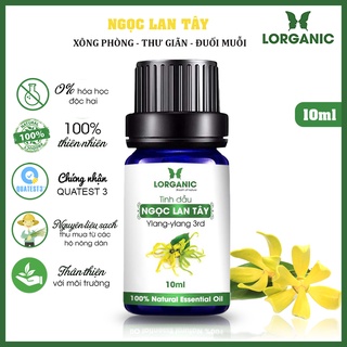 Tinh dầu ngọc lan tây Lorganic Ylang-Ylang 100% Natural Essential Oil 10ml, 50ml